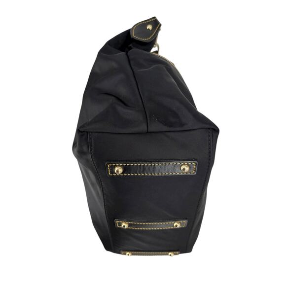 Dooney & Bourke Large Two Pocket Satchel Crossbody Nylon Bag Black Old Money - Picture 12 of 16